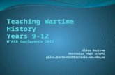 Teaching wartime history 9 12