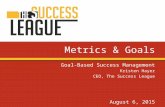 Metrics & Goals - Goal Based Management