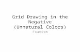 1. fauvist grid drawings in the negative
