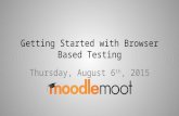 Getting Started with Browser Based Testing
