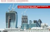 Construction Law & Dispute Resolution Brochure - New Temple Chambers 01 08 15