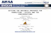 AMAA Presentation: Getting the Business Prepared for Transition