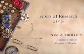 Areas of KP research 2015