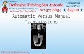 Automatic versus manual transmissions