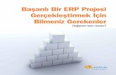 Başarılı Bir ERP Projesi Gerçekleştirmek İçin Bilmeniz Gerekenler