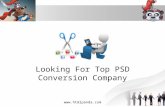 Looking for top psd conversion company