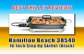 Hamilton Beach 38540 16-inch Step Up Skillet, Black - Best Skillet Reviews