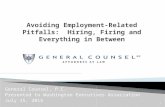 Avoiding Employment-Related Pitfalls