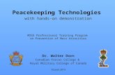 Peacekeeping and tech - Walter Dorn