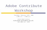 Adobe Contribute Workshop - The UWI St Augustine Campus