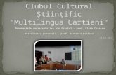 Clubul Cultural Stiintific "Multilingua Cartiani"