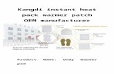 Kangdi Instant Heat Pack Warmer Patch OEM Manufacturer
