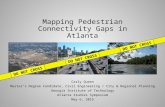 Mapping Pedestrian Connectivity Gaps in Atlanta