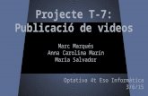 Projecte T7/ Publicació de videos!