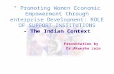 Promoting Women Economic Empowerment through Enterprise Development & Investment Promotion Program