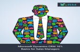 E-Book - Dynamics CRM 101 - Basics for Sales Managers