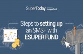 Steps to setting up an SMSF with ESUPERFUND