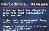 Radiology for periodental diseases