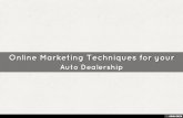 Online Marketing Techniques for your Car Dealerships