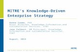 MITRE Knowledge-Driven Enterprise Strategy