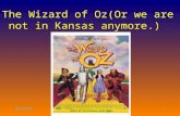 9044833 The Wizard of Oz or are we in Kansas