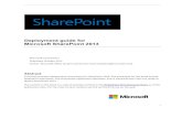Deployment guide for share point 2013