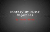 History of Music Magazines
