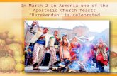Armenian church feasts BAREKENDAN