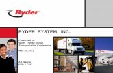 Ryder System, Inc. Wolfe Trahan & Co Presentation