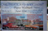 Piqua Walmart Car Show to benefit Children Mircale Netwrok and The Dayton's Children's Hospital