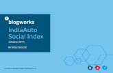 Blogworks IndiaAuto Social Index  - January 2014-abridged version