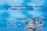 Turbo charged diesel engine  &  power generation