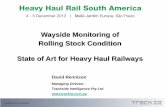 Wayside monitoring of vehicle condition - current state of art for heavy haul railways