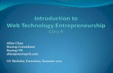Class 9: Introduction to web technology entrepreneurship