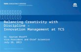 Balancing Creativity with Discipline – Innovation management at TCS