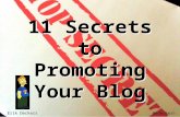 11 Secrets of Blog Promotion - Internet Marketing Club