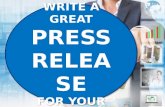How to write a great press release for your book