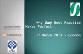 Why Only Best Practice Makes Perfect! Presentation