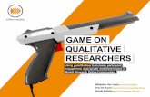 Game on qualitative researchers: Using gamification to increase partipant engagement, data quality and client impact in Market Research Online Communities