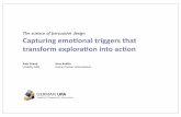 The science of persuasive design |  Capturing emotional triggers that transform exploration into action