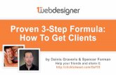 Learn Proven 3 Step Formula How To Get Your First Clients & How To Get More Clients!