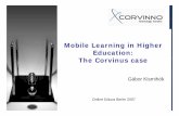 Mobile Learning in Higher Education: The Corvinus case
