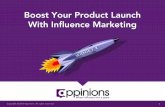 Boost Your Product Launch With Influence Marketing {eBook}