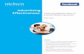 Nielsen Advertising Effectiveness Understanding The Value Of A Social Media Impressions