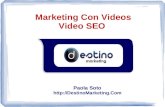Marketing Con Videos - Video SEO - YouTube Marketing - Paola Soto