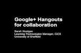 Google+ Hangouts for collaboration
