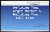 Discoverorg Defining your Target Market Building your Call List