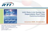 UAV Data Link Design for Dependable Real-Time Communications