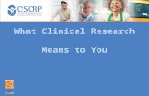 What Clinical Research Means to You: San Francisco AWARE FOR ALL
