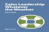 Sales White Paper: Sales Leadership Whatever The Weather